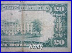 1929 $20 San Francisco CALIFORNIA VG + National Bank Note Currency NR