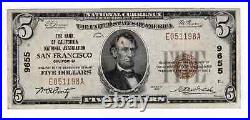 1929 $5 The Bank of California National Association San Francisco California