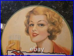1930s Antique ACME Beer Cardboard Fan Beer Sign San Francisco, California NRA