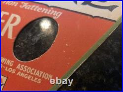 1930s Antique ACME Beer Cardboard Fan Beer Sign San Francisco, California NRA