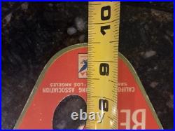 1930s Antique ACME Beer Cardboard Fan Beer Sign San Francisco, California NRA
