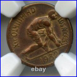 1932 1/2 California Gold LA Olympics Sprinter / NGC AU58 Scarce R6