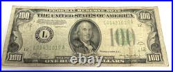 1934 $100 Dollar Bill San Francisco California A-12 Banknote