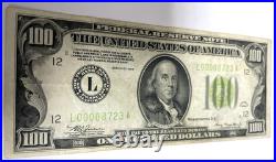 1934 $100 Dollar Bill San Francisco California E-12 Banknote 4-Zero With 4-Digit