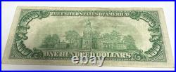 1934 $100 Dollar Bill San Francisco California E-12 Banknote 4-Zero With 4-Digit 1934 $100 Dollar Bill San Francisco California E-12 Banknote 4-Zero With 4-Digit