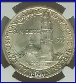 1935-S 50C California Pacific International Exposition half dollar NGC MS66