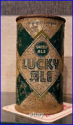 1936 Irtp Lucky Age Dated Ale Oi Flat Top Beer Can San Francisco California
