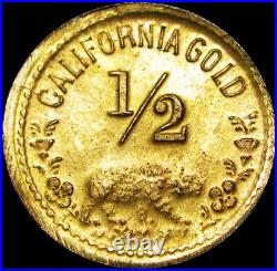 1936 San Francisco Oakland Bridge California Gold Token - NCG MS-65 - #226