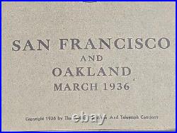 1936 San Francisco Oakland California Chinese Telephone Directory Phone Book BC3