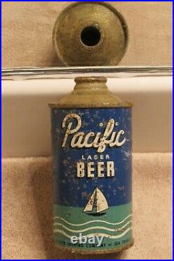 1937 PACIFIC Lager Beer IRTP lo-pro cone top Rainier San Francisco California