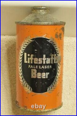 1939 LIFESTAFF Beer IRTP cone top San Francisco California Chrome no gold