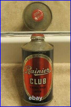 1940s RAINIER CLUB Beer IRTP lo-pro cone top San Francisco California