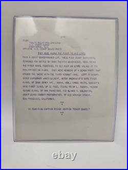 1944 WWII Coast Guardsmen Leyte Island OFFICIAL PRESS PHOTO Identified