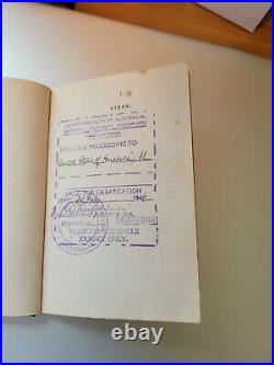1946 Australia Passport Travel to San Francisco, California