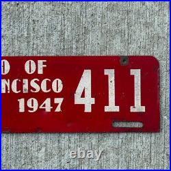 1947 California Presidio of San Francisco License Plate Topper Golden Gate 411