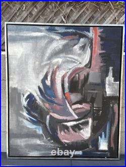 1949 Early California Modernist Abstract San Francisco Jerry Opper Oil Painting