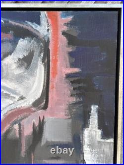 1949 Early California Modernist Abstract San Francisco Jerry Opper Oil Painting