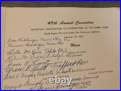 1949 Menu Fairmont Hotel San Francisco California Courtesy Matson Lines Lurline