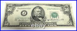 1950 B $50 Dollars Bill San Francisco California Banknote J-10