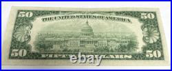 1950 B $50 Dollars Bill San Francisco California Banknote J-10