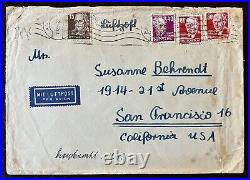 1950's GERMANY COVER SENT TO SAN FRANCISCO CALIFORNIA