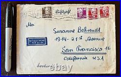 1950's GERMANY COVER SENT TO SAN FRANCISCO CALIFORNIA