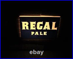 1950's REGAL PALE beer lighted brick wall sign SAN FRANCISCO, CALIFORNIA