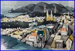 1950s SAN FRANCISCO CITYSCAPE by CaLiFoRnia REGIONALIST GEORGE POST MODERNISM