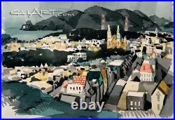 1950s SAN FRANCISCO CITYSCAPE by CaLiFoRnia REGIONALIST GEORGE POST MODERNISM
