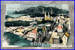 1950s SAN FRANCISCO CITYSCAPE by CaLiFoRnia REGIONALIST GEORGE POST MODERNISM