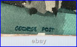 1950s SAN FRANCISCO CITYSCAPE by CaLiFoRnia REGIONALIST GEORGE POST MODERNISM