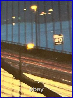 1950s Santa Fe Railway San Francisco Poster California Oakland Bay Bridge AT&SF