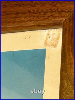 1950s Santa Fe Railway San Francisco Poster California Oakland Bay Bridge AT&SF