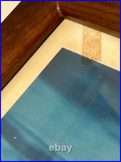 1950s Santa Fe Railway San Francisco Poster California Oakland Bay Bridge AT&SF