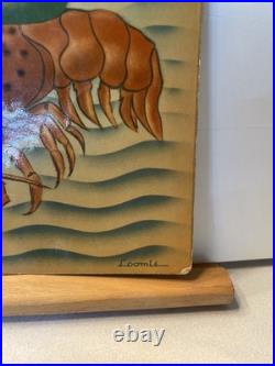 1952 Andrew Loomis MERMAID Cover Art OYSTER LOAF Menu San Francisco California