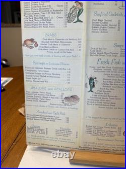 1952 Andrew Loomis MERMAID Cover Art OYSTER LOAF Menu San Francisco California