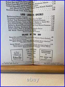 1952 Andrew Loomis MERMAID Cover Art OYSTER LOAF Menu San Francisco California