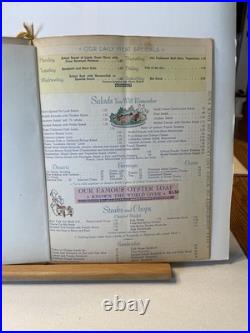 1952 Andrew Loomis MERMAID Cover Art OYSTER LOAF Menu San Francisco California