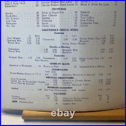 1952 Andrew Loomis MERMAID Cover Art OYSTER LOAF Menu San Francisco California