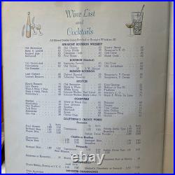 1952 Andrew Loomis MERMAID Cover Art OYSTER LOAF Menu San Francisco California