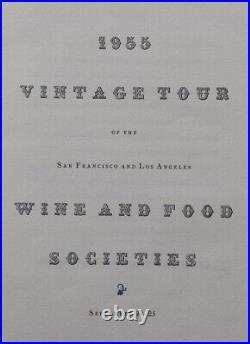 1955 Vintage Tour of the San Francisco & Los Angeles Wine and Food Societies
