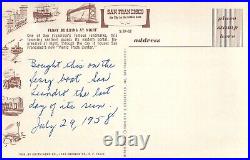 1958 Ferry Boat, Bay Bridge San Francisco Bay, California, Postcards, and Ticket