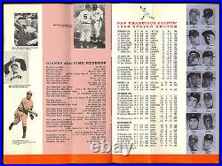 1963 San Francisco Giants Letter Schedule History Booklet Souvenir Price List