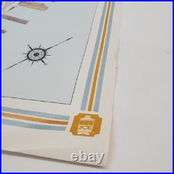 1974 Hollmann Bird's Eye View Pictorial Map of Downtown San Francisco California