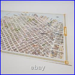 1974 Hollmann Bird's Eye View Pictorial Map of Downtown San Francisco California