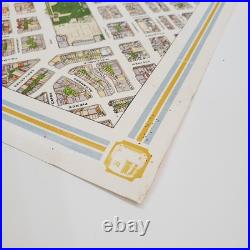 1974 Hollmann Bird's Eye View Pictorial Map of Downtown San Francisco California