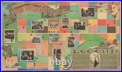 1976 Psychedelic'Hippie Pilgrimage Map' of Haight-Ashbury, San Francisco