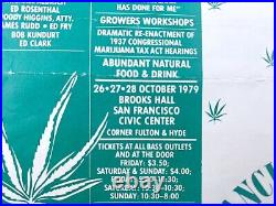 1979 Marijuana Reform Cannabis Poster Brochure Flyer San Francisco California