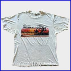 1979 San Francisco, California Vintage Cowboy Western Souvenir Tee Shirt 1970s