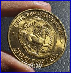 1980 California State Numismatic Association CSNA San Francisco Coin Medal